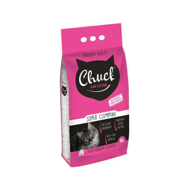 Chuck Cat Litter Baby Powder Scented 5L
